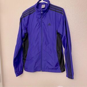 Adidas vintage Y2K purple full zip track windbreaker Jacket Womens M